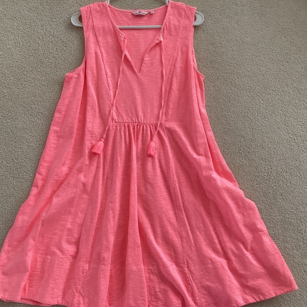 Vineyard Vines XL Bright Pinky Peach Dress